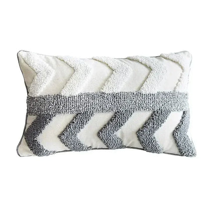 DecorBites™ Geometric Tufted Tassel Cushion Cover 30x50cm/45x45cm