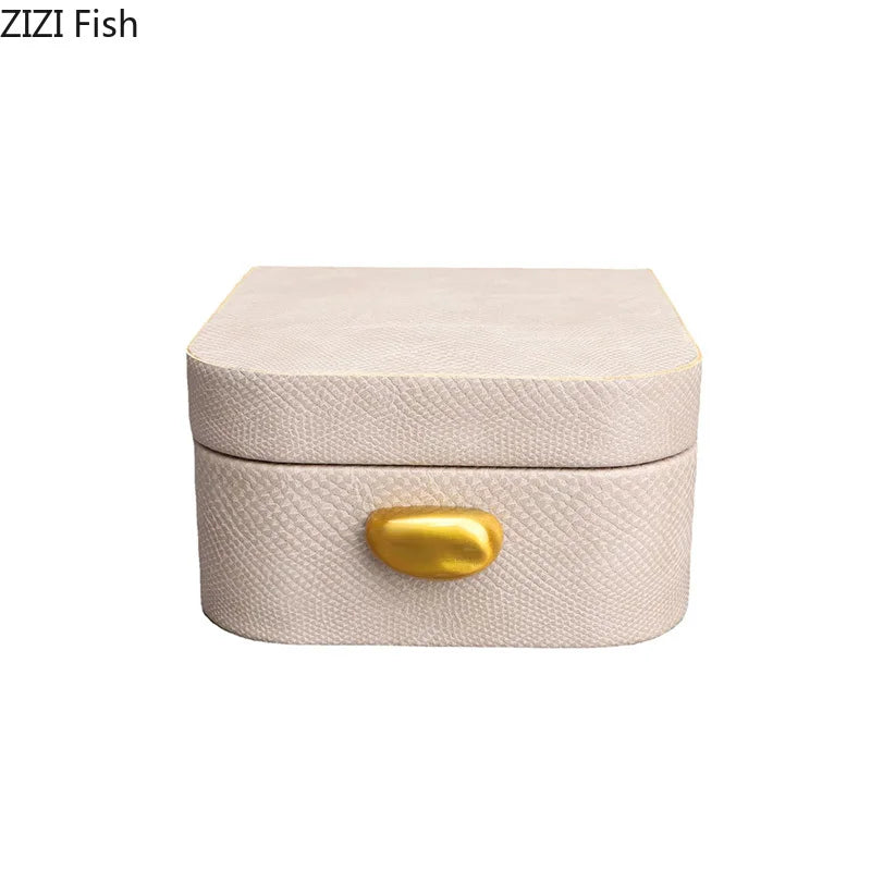 Leather Rectangular Jewelry Box