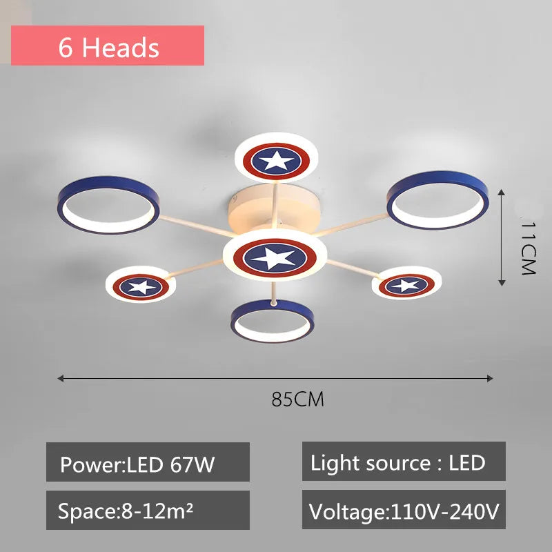 DecorBites™ Kids LED Cartoon Ceiling Light | Boys Girls Bedroom Decor Lamps