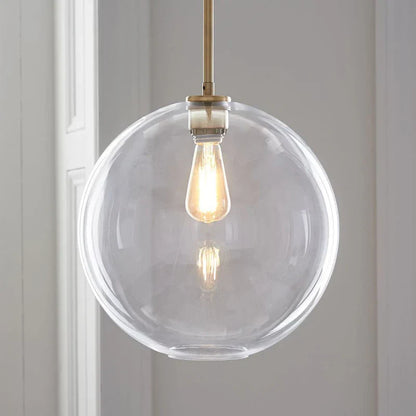 DecorBites™ Gradient Glass Chandelier: Modern Nordic Living Room Lighting for Bedroom or Restaurant
