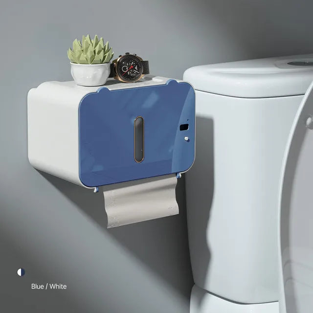 DecorBites™ Induction Toilet Paper Holder Shelf for Bathroom Accessories
