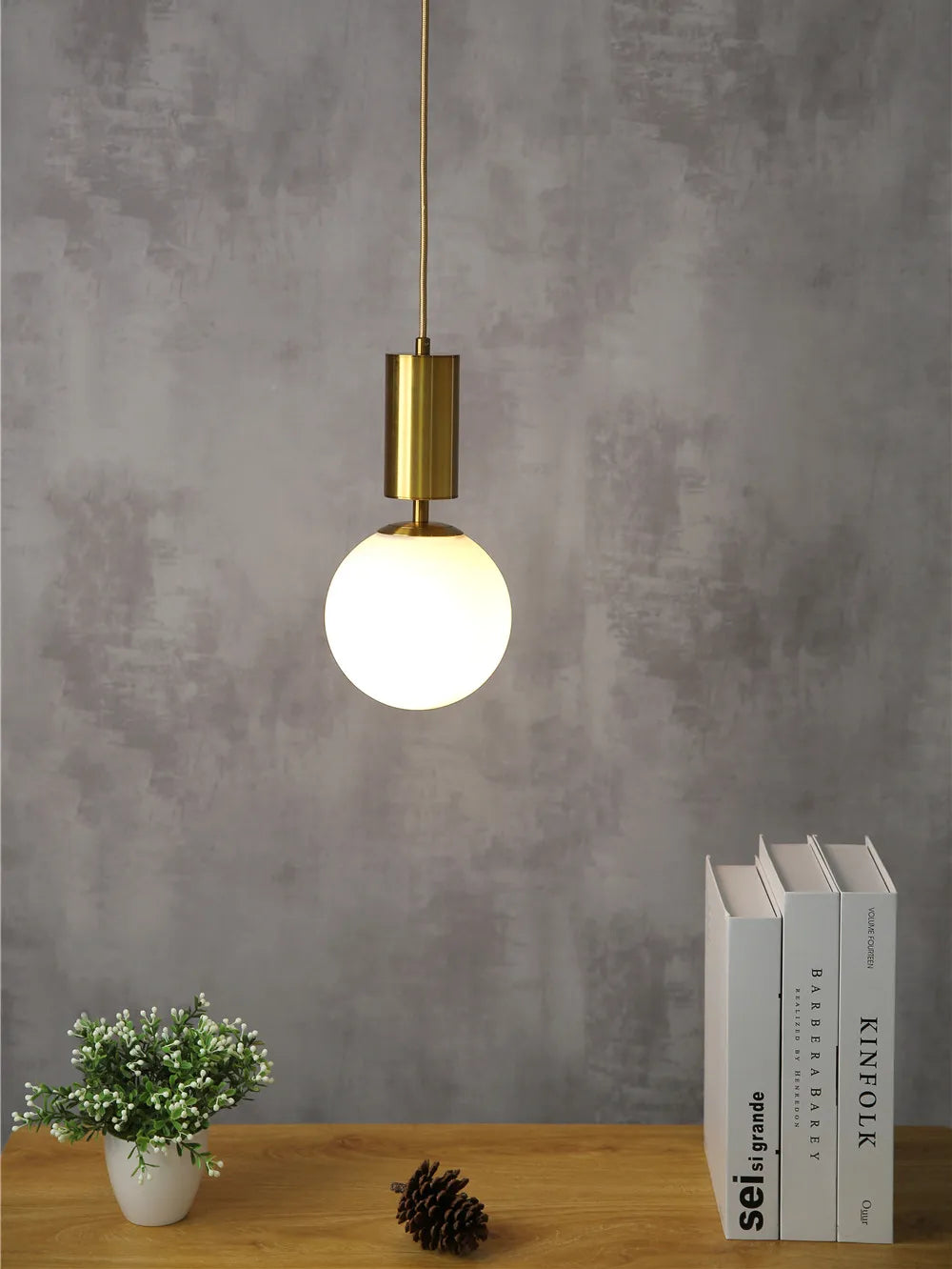 Gold Ball LED Ceiling Chandelier