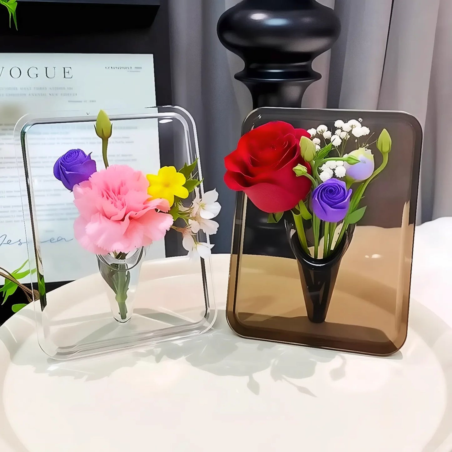 Acrylic Flower Vase Centerpiece