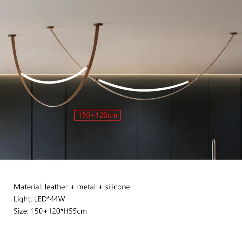 Leather Nordic LED Pendant