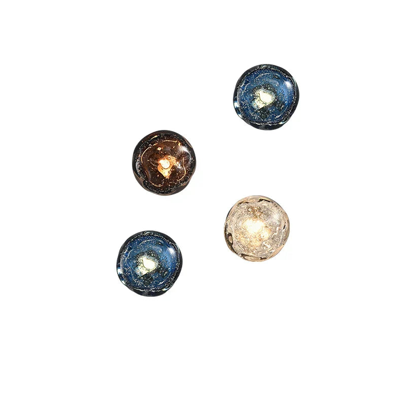 DecorBites™ Crystal Glass Wall Sconce Lamps for Stylish Living Room and Bedroom Lighting