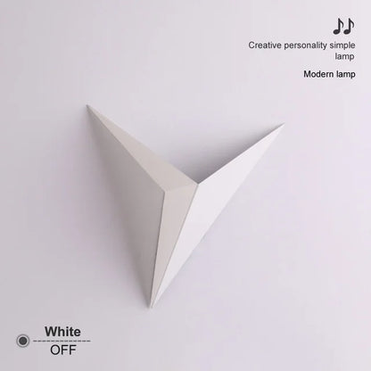 DecorBites™ Elegant Triangular LED Wall Lamp for Bedroom Study Hotel Room