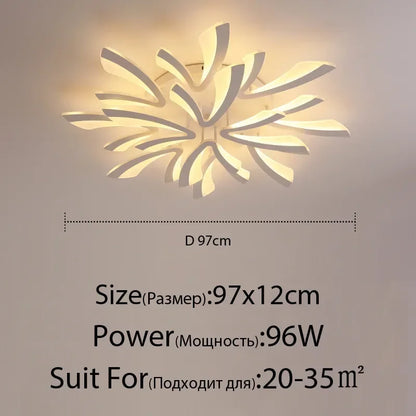 DecorBites™ LED Ceiling Chandelier with Remote Control for Home Décor