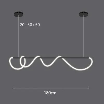 DecorBites™ Gold Minimalist LED Pendant Lights for Kitchen Dining Room