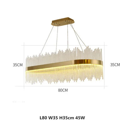 DecorBites™ Gold LED Circle Crystal Chandelier: Elegant Home Pendant Lighting for Living Room, Bedroom, Kitchen