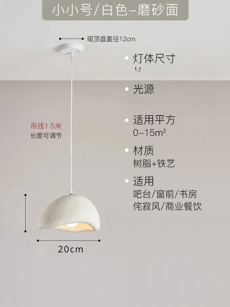 Resin Japanese Pendant Light