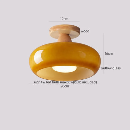 DecorBites™ Cotton Shape LED Ceiling Lamp - Cream. Nordic Style, Hallway Balcony Porch Light.