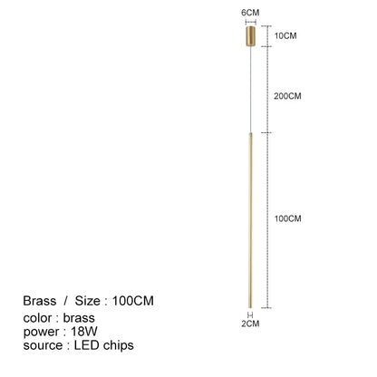 DecorBites™ LED Line Chandelier: Nordic Creative Lighting for Living Room & Bedroom