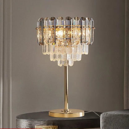 DecorBites™ Crystal Bar Table Lamp Luxury Dimmable 2700K Desk Light Elegant Home Decor