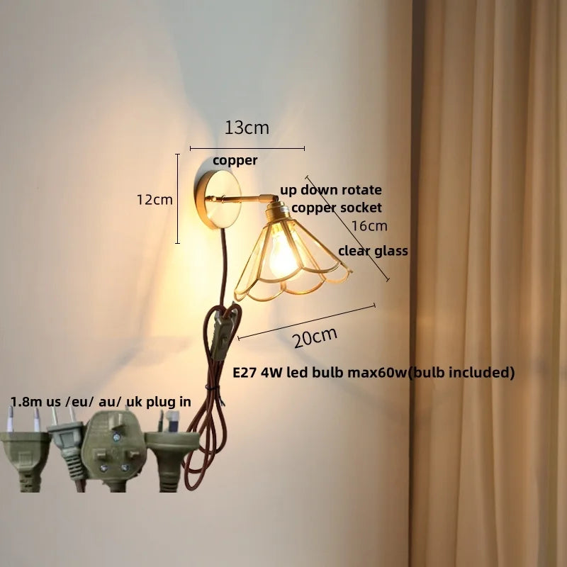 DecorBites™ LED Wall Sconce Modern Nordic Design with Pull Chain Switch
