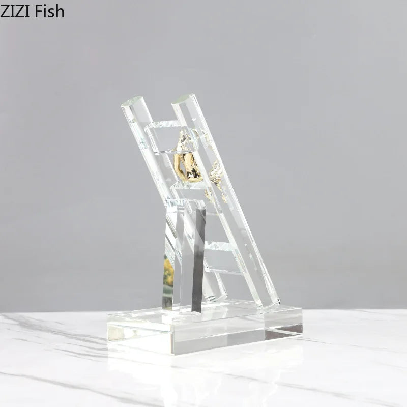 Gold Resin Figures Sculpture