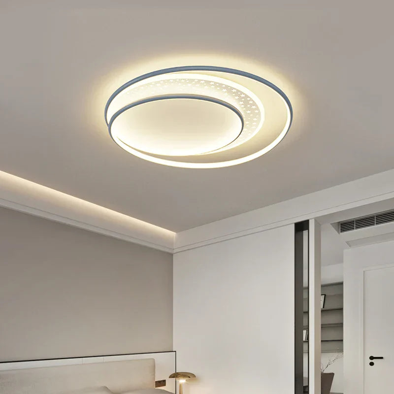 Gold Gray LED Chandelier