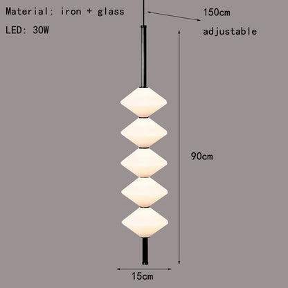 Art Deco White Glass Pendant Light With Gold Metal Wire