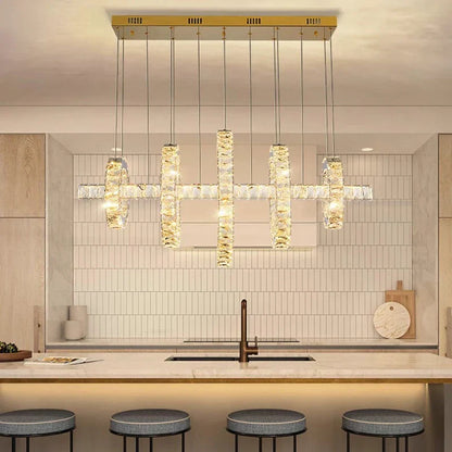 DecorBites™ LED Chandeliers for Living Room Dining Room Modern Hanging Light Fixtures