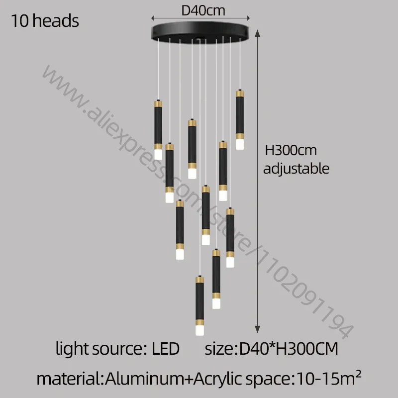 Nordic Acrylic LED Chandelier