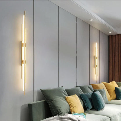 DecorBites™ Copper Wall Lamp: Minimal Modern Design for Bedside, Living Room, Restaurant, Stairway