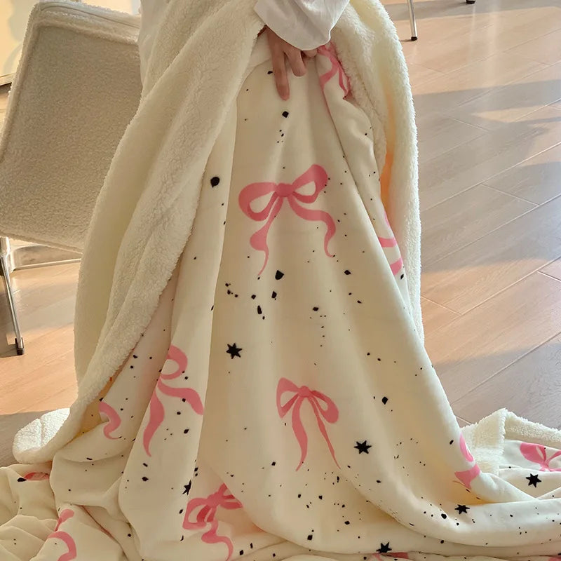 Cartoon Plush Sofa Blanket