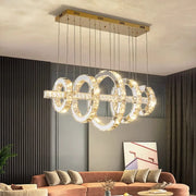 Chrome LED Hanging Chandelier