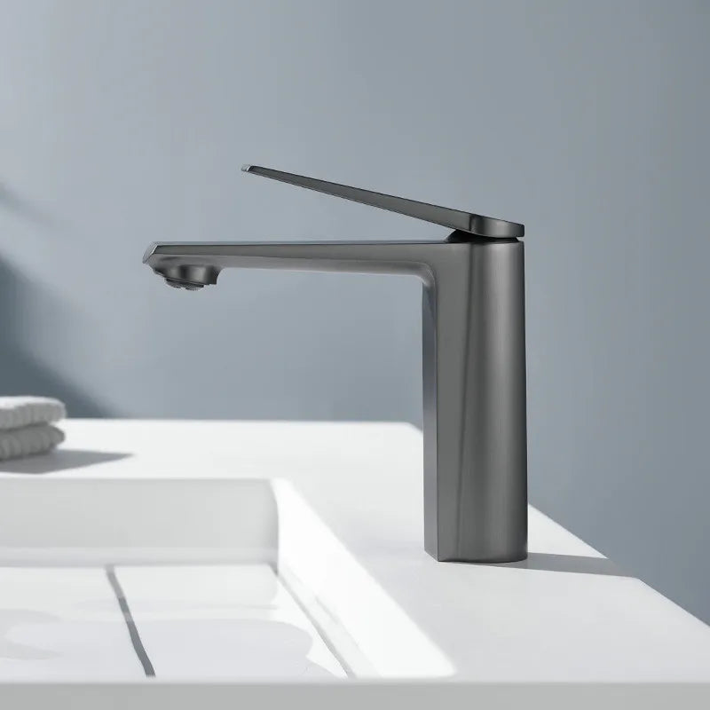 Gold Gray Bathroom Faucet