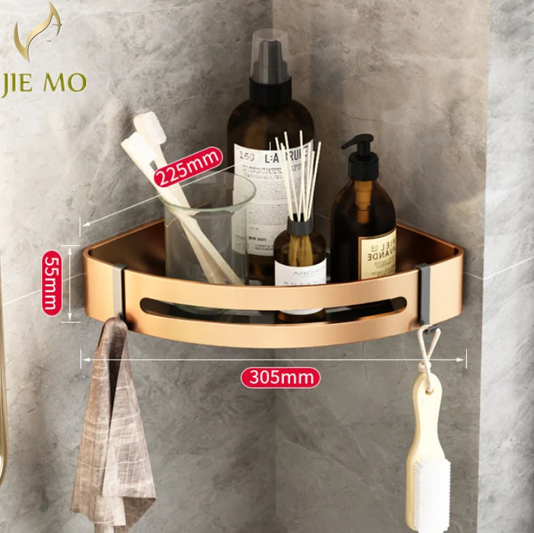 Gold Triangle Corner Shelf