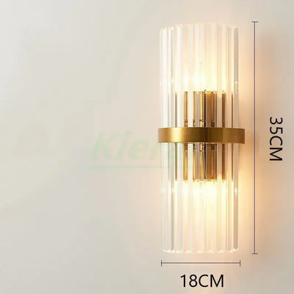 DecorBites™ Crystal LED Wall Lamp for Bedroom Living Room Study Minimalist Design