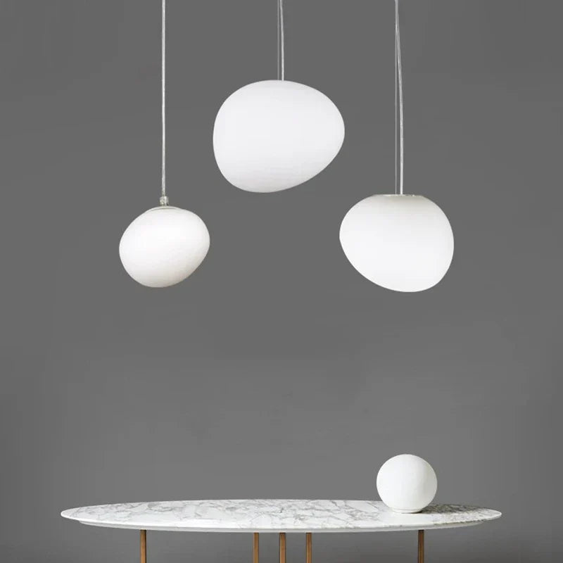 DecorBites™ Glass Ball LED Pendant Light for Modern Living Room Décor