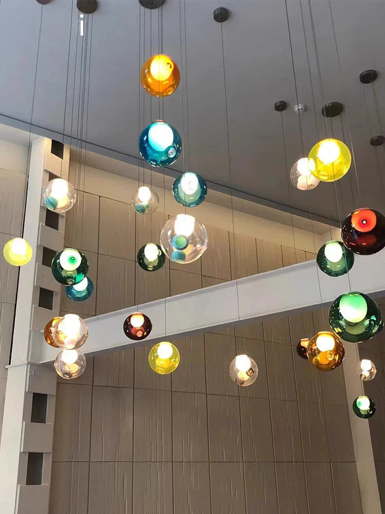 Glass Sputnik Pendant Light