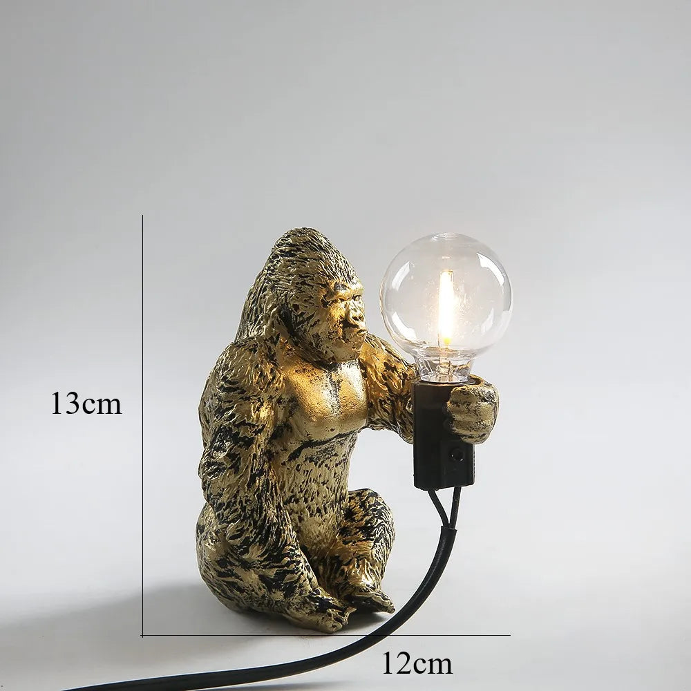 DecorBites™ Gorilla Night Light Indoor Decor Resin Small Lamp