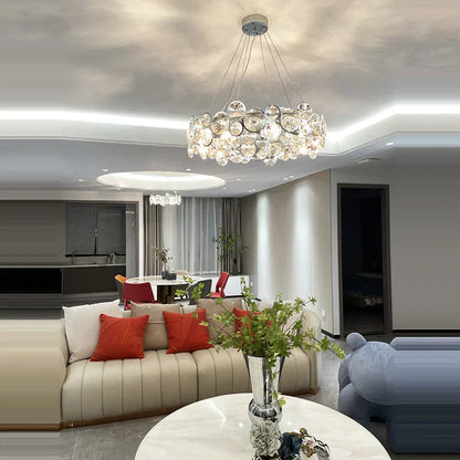 DecorBites™ Crystal Magic Ring Pendant Light for Dinning Room