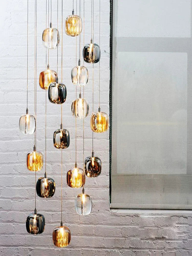 DecorBites™ Crystal LED Ceiling Chandelier for Living Room, Bedroom, Dining, and Kitchen