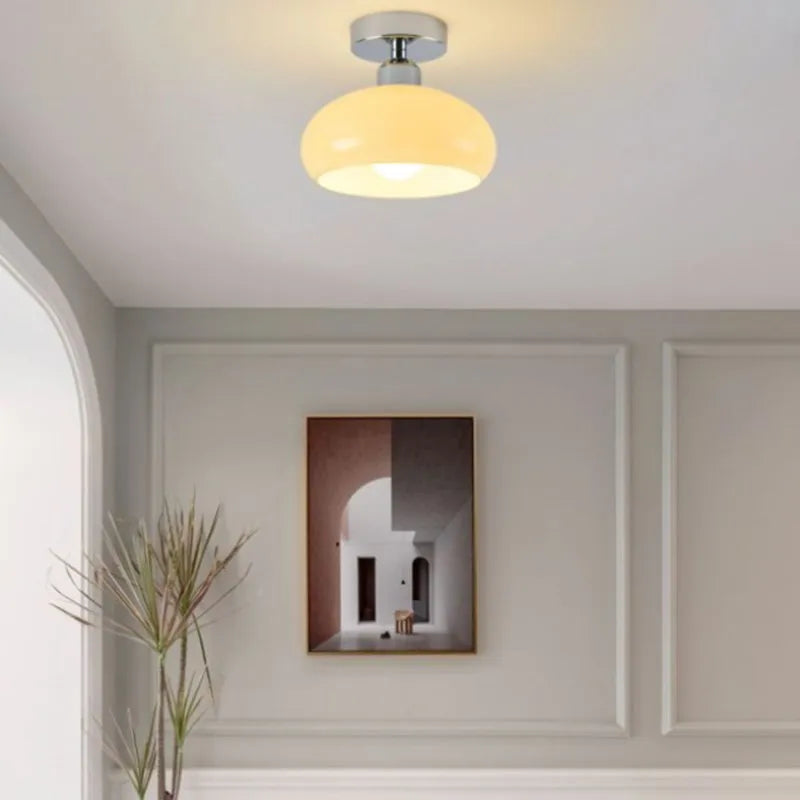 Gold LED Tricolor Ceiling Fixture For Hotels