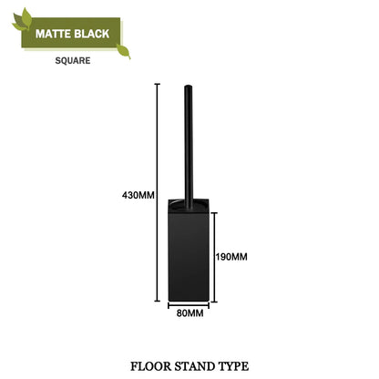 DecorBites™ Gold Toilet Brush Set with Wall Mount Holder