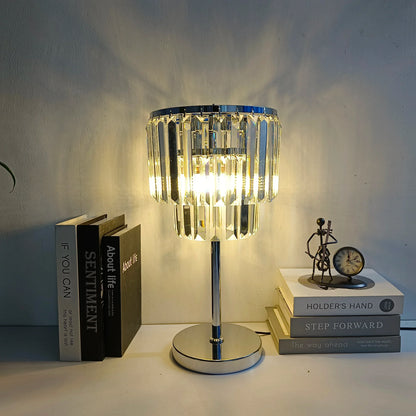 DecorBites™ Crystal Table Lamps: Modern Warm Living Room Study Desk Decor Fixtures