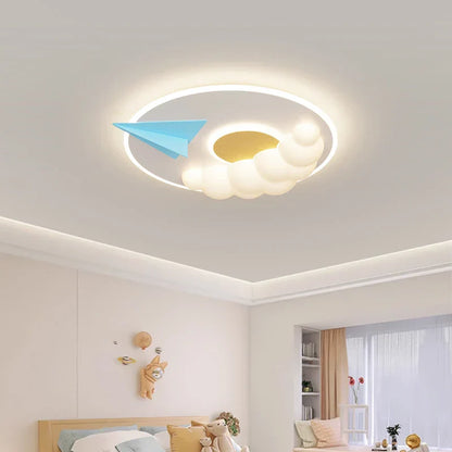DecorBites™ Cloud Airplane Chandelier: Modern Kids Bedroom Ceiling Lights