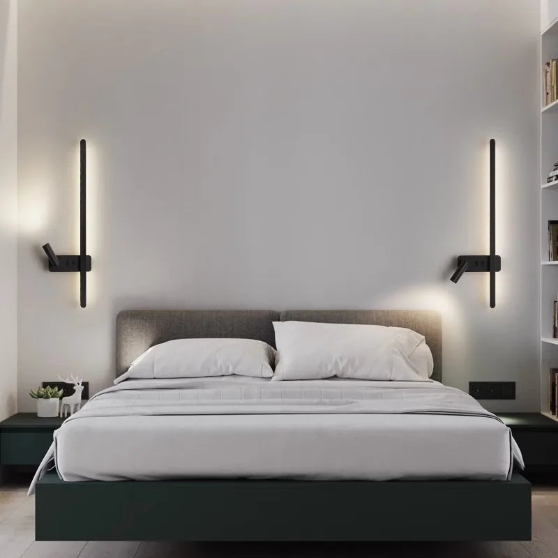 DecorBites™ LED Wall Spot Light Black White Sconce for Living Bedroom Stairway