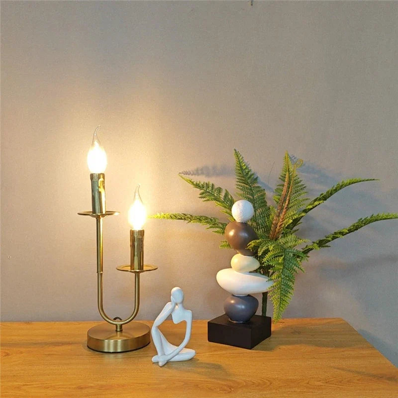 Bronze Candle Floor Lamp