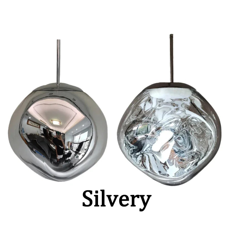 Glass Lava LED Pendant Light