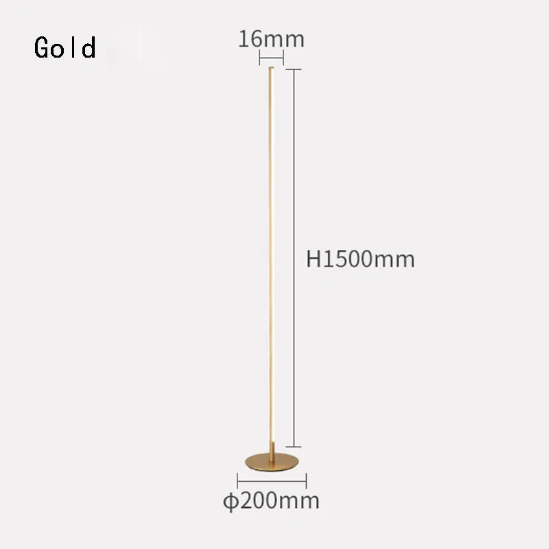 Gold Minimalist Floor Lamp
