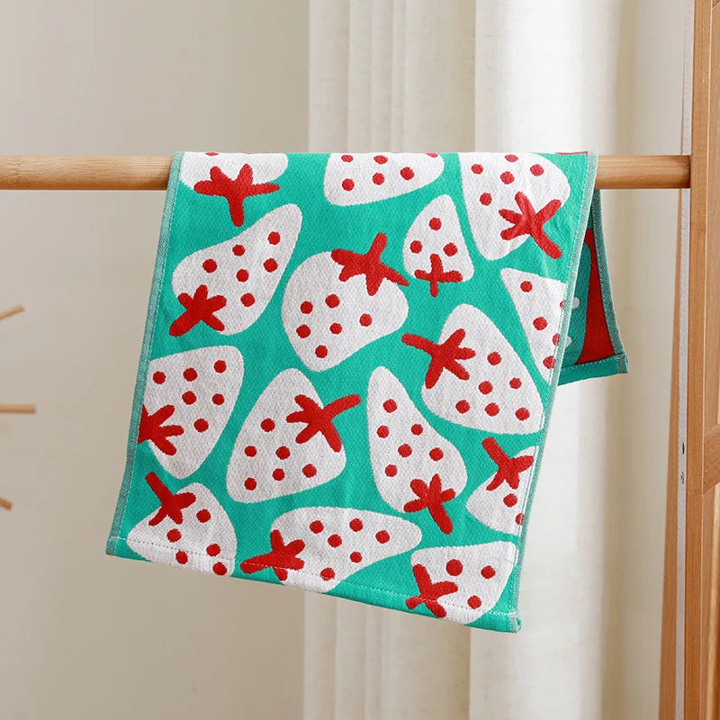 Cat Print Face Towels