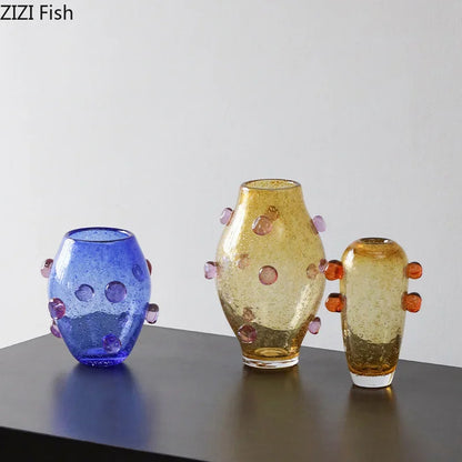 DecorBites™ Creative Bubble Glass Vase Hydroponics Desk Decoration Artificial Flowers Room Decor