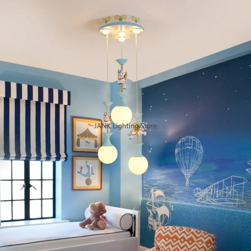 DecorBites™ Creative Unicorn LED Pendant Ceiling Light for Children's Room
