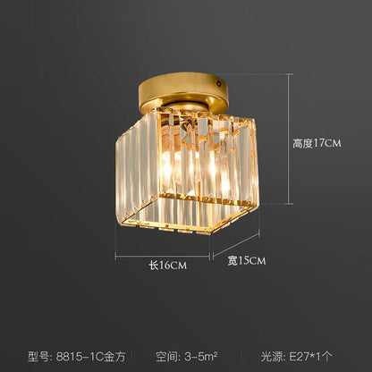 DecorBites™ Crystal Ceiling Chandelier: Minimalist Luxury Lighting for Home, Hotel, Balcony, Corridor