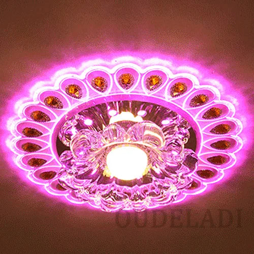 DecorBites™ Crystal Glass LED Ceiling Spot Light for Home Decor