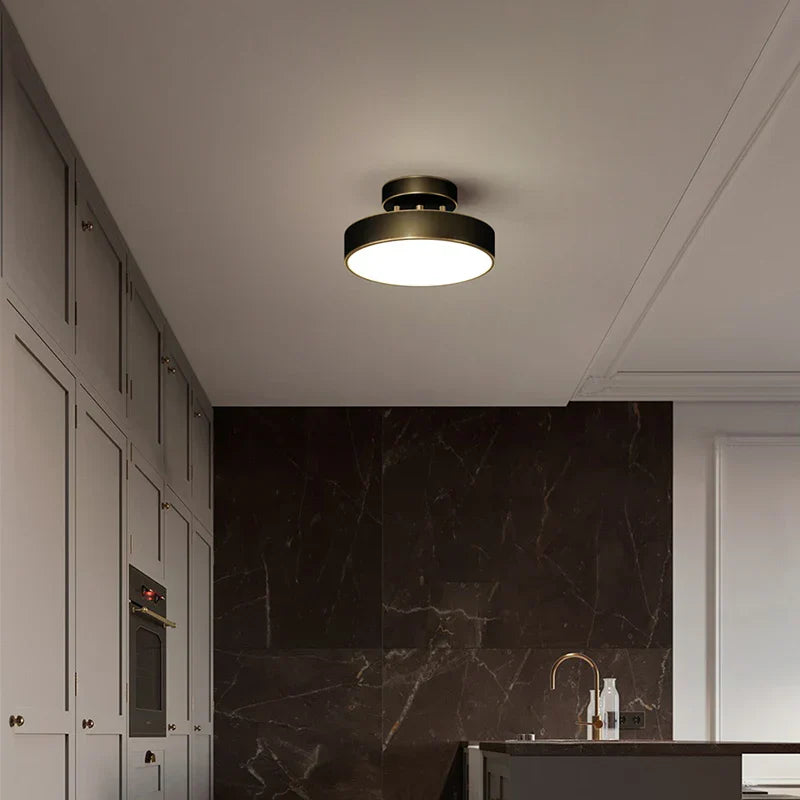 DecorBites™ Black Copper LED Ceiling Light Modern Chandelier Ring Fixture for Home Decor