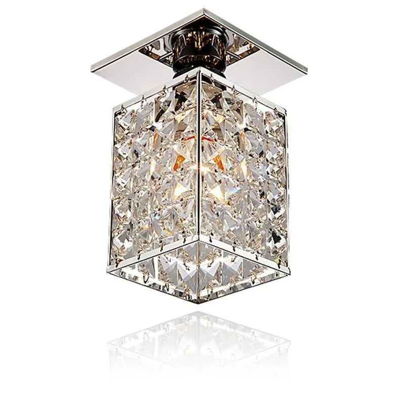 DecorBites™ Crystal Ceiling Chandelier: Minimalist Luxury Lighting for Home, Hotel, Balcony, Corridor