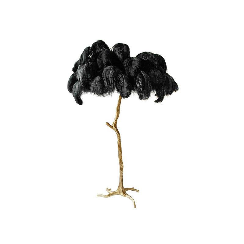 Ostrich Feather Floor Lamp